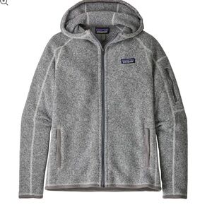 Patagonia better sweater with hood - women’s S - light grey